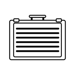 business briefcase icon over white background. vector illustration
