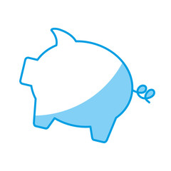 piggy bank icon over white background. vector illustration