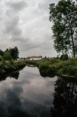 Fototapeta premium The castle in the park of the Olona river 
