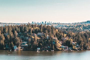 Fototapeta premium Belcarra view from Quarry Rock at North Vancouver, BC, Canada