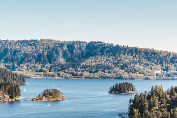 Obraz premium Belcarra view from Quarry Rock at North Vancouver, BC, Canada