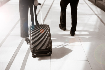 businessman and luggage business trip