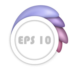 Abstract background with white circle.