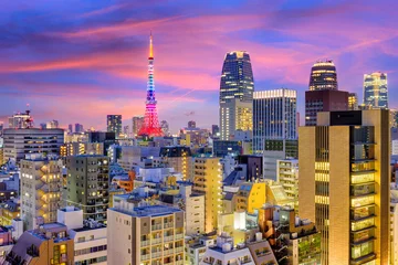 Fotobehang Tokyo, Japan Skyline © SeanPavonePhoto