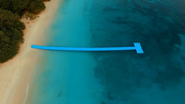 aerial view of nyaung oo phee island myanmar