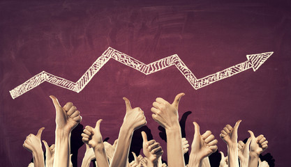 Hands showing gestures