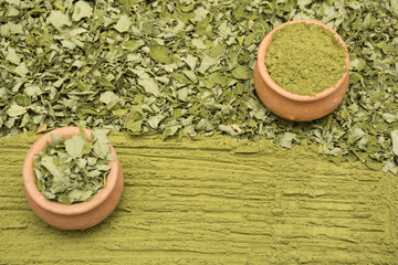 
Moringa oleifera, leaves and dust