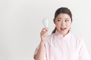 ナース・白バック