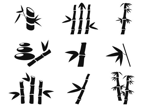 black bamboo icons
