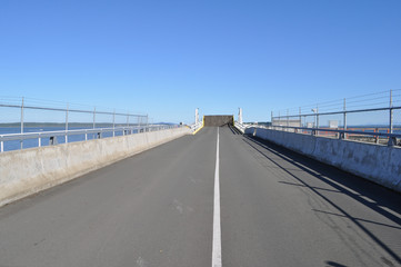 Naklejka premium Ferry Dock Ramp Access Road