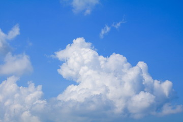 blue sky vivid with the cloud  art of nature beautiful and copy space for add text