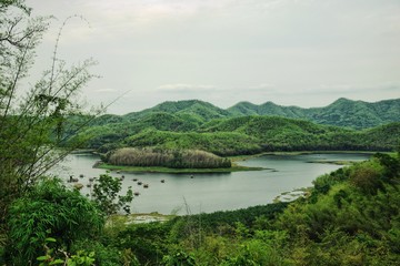 Obraz premium Lake in the mountains : Huai krathing, Loei, Thailand