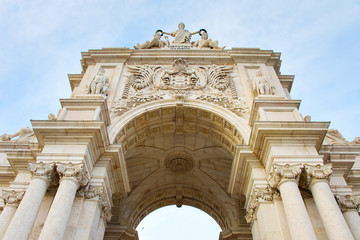 Fototapeta na wymiar Lisbon Triumphal Arch. Portugal
