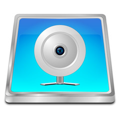 Button with Webcam - 3D illustration