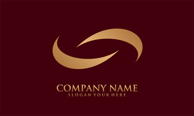 Obraz premium abstract gold business logo