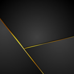 Black corporate background with glowing stripes