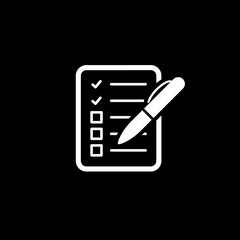 Check List Icon. Business Concept. Flat Design.