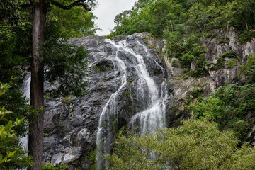 Waterfall In Khlong Lan National Park,KamphaengPhet Thailand.