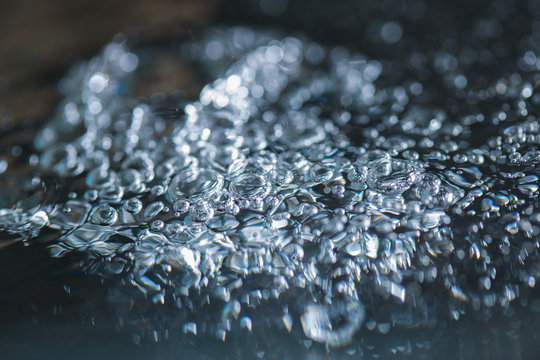 Splash water macro photography
