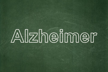 Obraz premium Healthcare concept: Alzheimer on chalkboard background