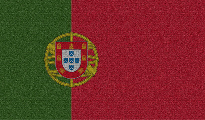 Denim flag of Portugal