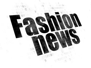 Fototapeta premium News concept: Fashion News on Digital background