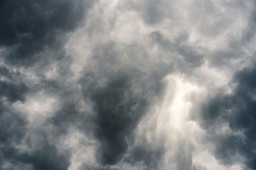 Fototapeta na wymiar rain cloud, storm cloud before a thunder storm Background