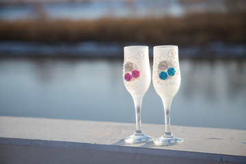 Wedding wineglass