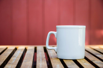 white coffee mug