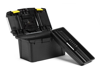 Toolkit box isolated on the white background