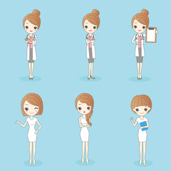 woman doctor and nurse