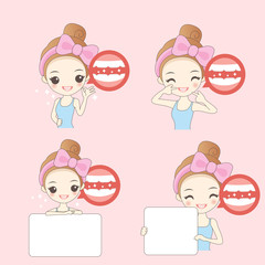 woman take billboard