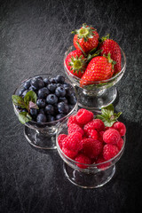 タイトル	三種のベリー　Three kinds of berries