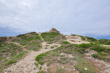 Fototapeta premium Arche de Port Blanc and Pointe du Percho, France, Bretagne, Europe