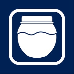 Jam Jar Vector Icon Illustration