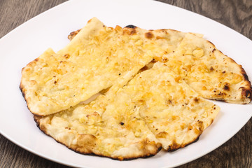 Naan with cheese and garlic