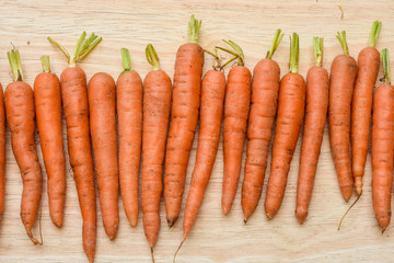 Baby carrot for salad,Food for health.