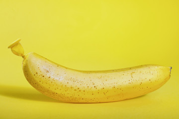 Abstract banana from balloon