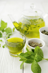 healthy herbal green tea