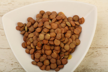 Raw lentils