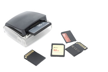 Flash memory and reader isolated