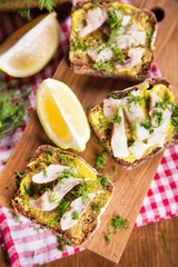 sandwich with herring