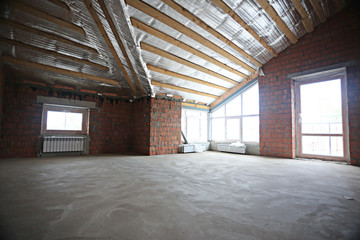 New apartment repairs attic