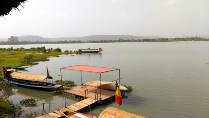 Fleuve Niger à Bamako - obrazy, fototapety, plakaty