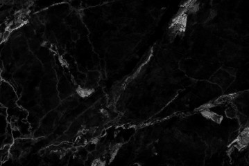 Fototapeta na wymiar Black marble natural pattern for background, abstract natural marble black and white for design.