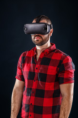 Man using VR