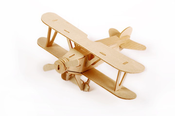 Wooden airplane model