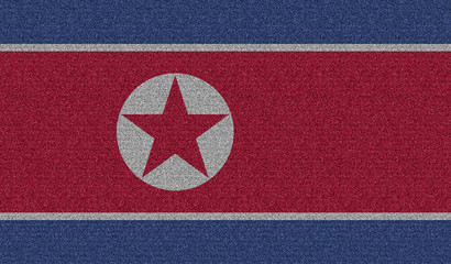 Denim flag of North Korea