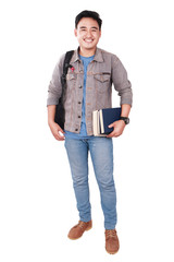 Fototapeta premium Successful Male Asian Student