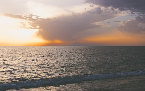 Sunset at the sea. Seascape © Michael Kachalov
